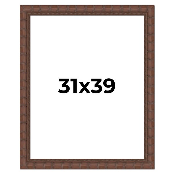 31x39 Frame Pewter Solid Wood Picture Frame Width 1.625 Inches